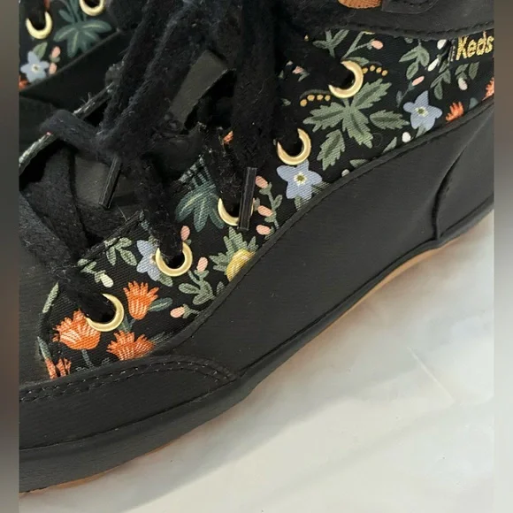 KEDS X RIFLE PAPER CO. SNEAKERS SCOUT IV LOTTIE HIGH TOP WATER REPELLENT - Picture 6 of 14